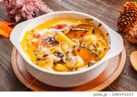 キノコ入りパンプキングラタン キノコ入りパンプキングラタン 106545037
