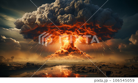 キノコ雲のイラスト素材 [106545059] - PIXTA