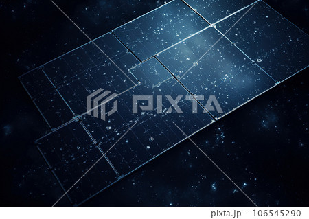 Top view of photovoltaic solar panels. 106545290