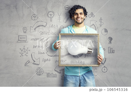 Light bulb as symbol of creativity 106545316