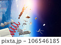 Kids jumping in the sky 106546185