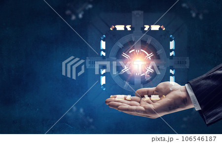 Technology and innovation concept . Mixed media Technology and innovation concept . Mixed media 106546187