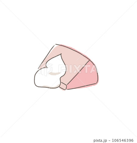 シフォンケーキ　手書きイラスト 106546396