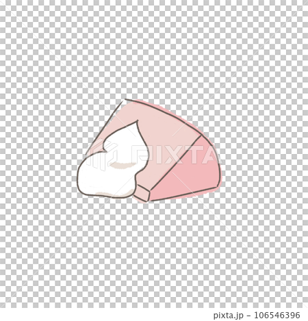 シフォンケーキ　手書きイラスト 106546396