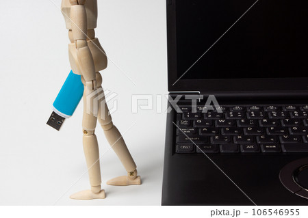 パソコンからUSBメモリを持ち出す人 106546955