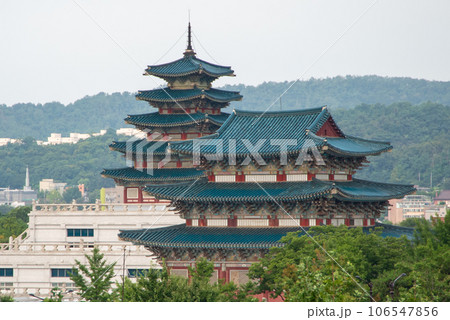 韓国ソウルにある景福宮のとても美しい風景 106547856