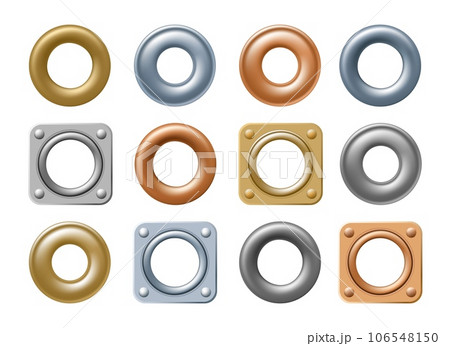 Metallic grommet set 106548150