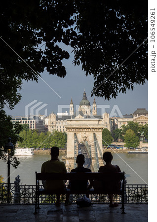 View over the Danube in Budapest, Hungary View over the Danube in Budapest, Hungary 106549261