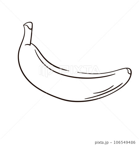 black and white banana clip art