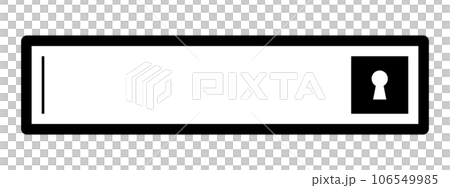 パスワード入力フォーム パスワード入力フォーム 106549985