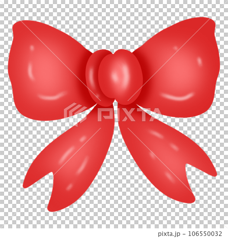 Red bow for holiday gift decoration 106550032