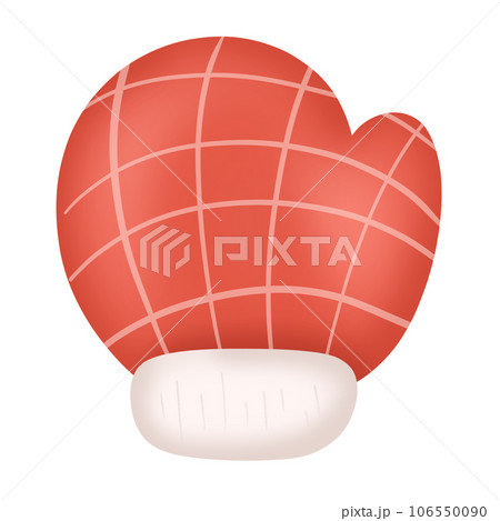 Red gloves on Christmas day 106550090