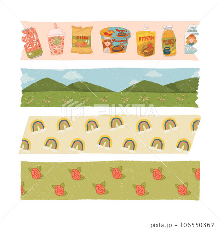 cute washi tape PNG elements. 106550367