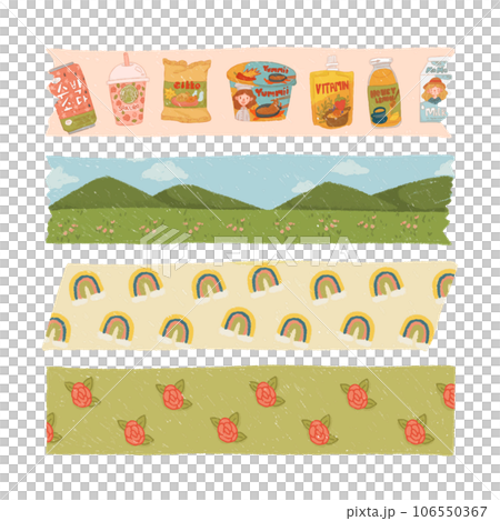 cute washi tape PNG elements. 106550367