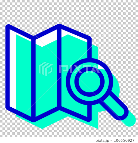 代表地圖、搜索的兩種顏色樣式圖標 106550927