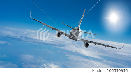 Passenger airplane flying 106550956