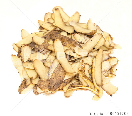 raw potato peel close-up, 106551205