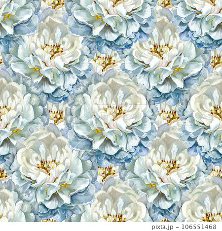 The pattern is white peonies. Oil painting. Bouquet of flowers. For wedding cards, fabric,wallpaper,textiles 106551468