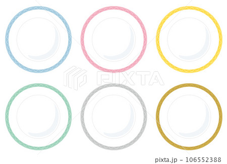 カラフルなお皿のベクターイラストセット／cutlery 106552388