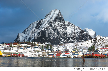 The magic of nature in Lofoten during winter 106552413