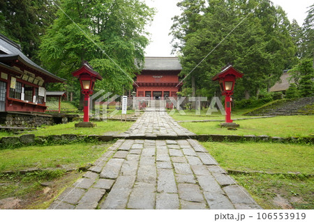 日本 青森 弘前 岩木山神社 参道 106553919