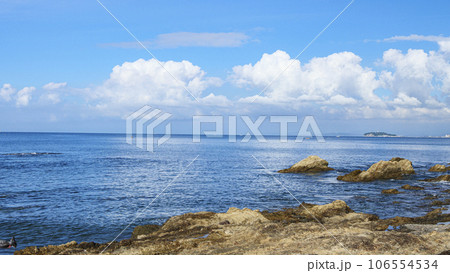 湘南葉山町神奈川県三浦郡葉山町森戸の夏休み 湘南葉山町神奈川県三浦郡葉山町森戸の夏休み 106554534