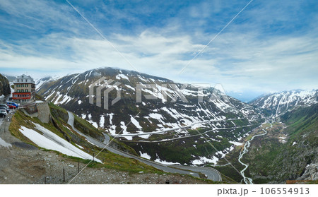 Summer mountain landscape (Furka Pass, Switzerland) Summer mountain landscape (Furka Pass, Switzerland) 106554913