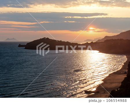 Gaeta sunset beach, Latina, Lazio, Italy 106554988