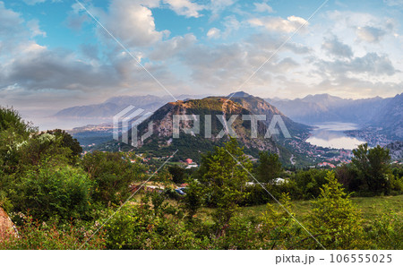 Bay of Kotor summer morning view, Montenegro 106555025