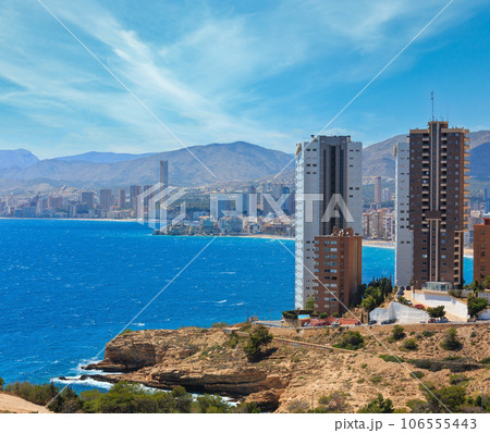 Benidorm city coast view (Spain). 106555443