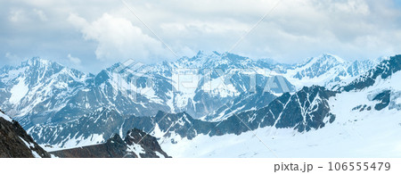 Alp mountain winter panorama (Austria) 106555479
