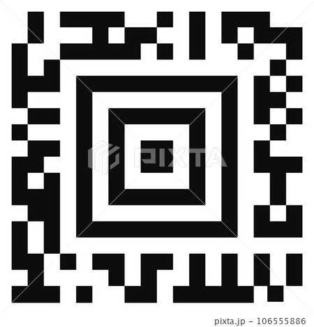 Media square barcode template. Abstract code technology Media square barcode template. Abstract code technology 106555886