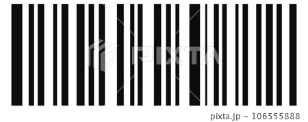 Bar code linear template. Retail coding technology 106555888
