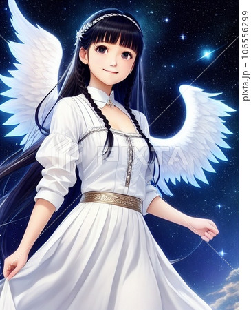 かわいい天使の少女のイラスト素材 [106556299] - PIXTA