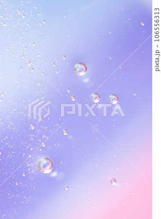 Gel texture of cosmetic products. transparent cream on a blue pink 106556313