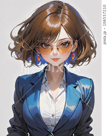サングラスをかけた女性 106557210