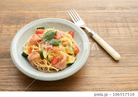 生ハムとトマトの冷製パスタ 生ハムとトマトの冷製パスタ 106557510