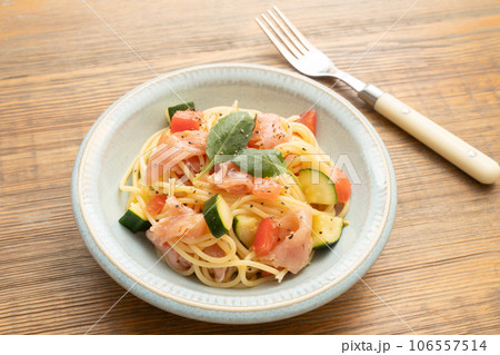 生ハムとトマトの冷製パスタ 生ハムとトマトの冷製パスタ 106557514
