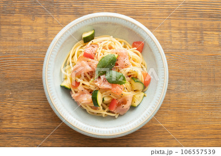 生ハムとトマトの冷製パスタ 生ハムとトマトの冷製パスタ 106557539