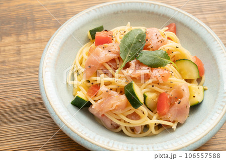 生ハムとトマトの冷製パスタ 生ハムとトマトの冷製パスタ 106557588