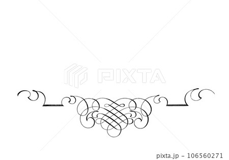 メッセージボードのクラシックな西洋風の飾り罫 106560271