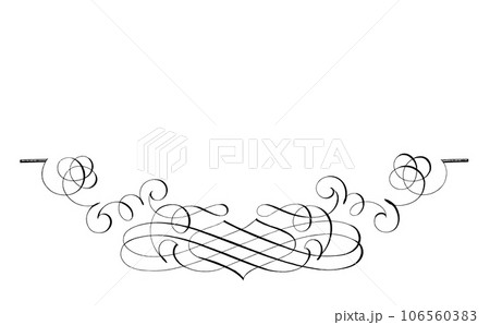 メッセージボードのクラシックな西洋風の飾り罫 106560383
