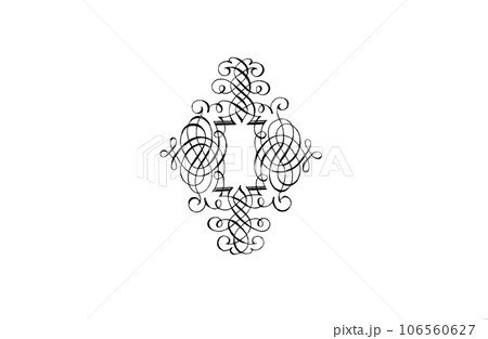 メッセージボードのクラシックな西洋風の囲み飾り罫 106560627