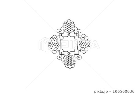 メッセージボードのクラシックな西洋風の囲み飾り罫 メッセージボードのクラシックな西洋風の囲み飾り罫 106560636