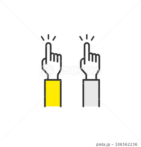 指タッチアイコン ポインターアイコン 指タッチアイコン ポインターアイコン 106562236