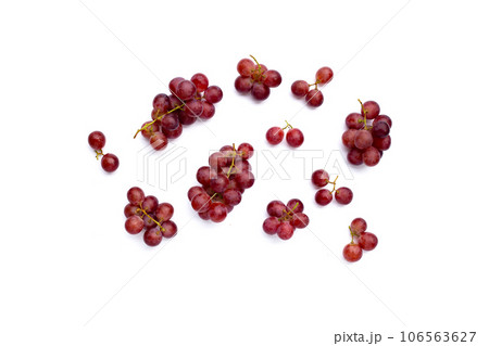 Fresh grape on white background. 106563627