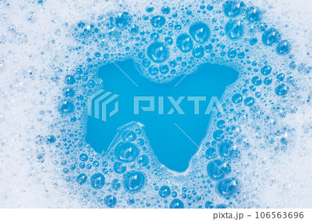 Detergent foam bubble. Top view Detergent foam bubble. Top view 106563696