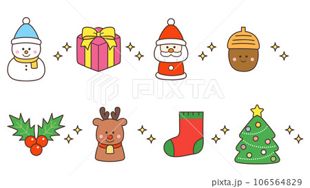 クリスマス　イラストセット 106564829