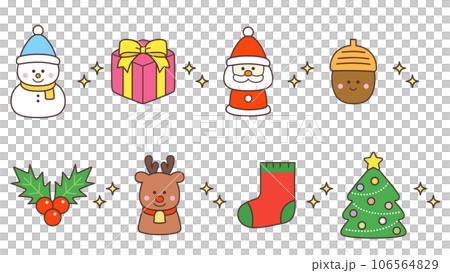 クリスマス　イラストセット 106564829