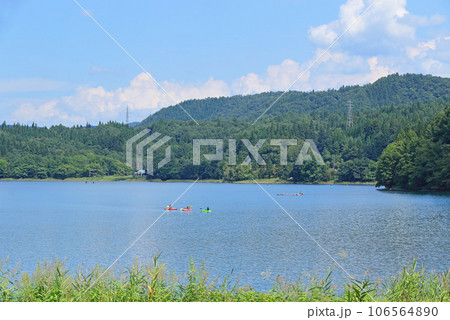 夏の青木湖 106564890
